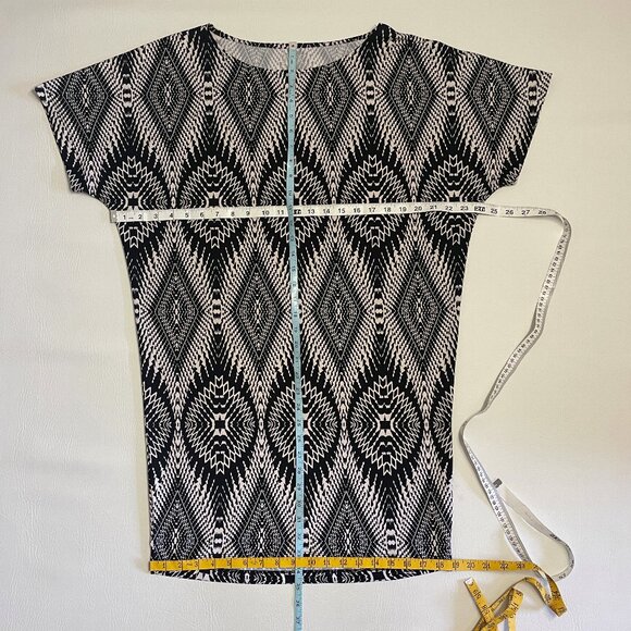 Rock 47 Wrangler Dress Sz Large Sheath Pullover Black Western Geometric Stretch - Picture 7 of 12